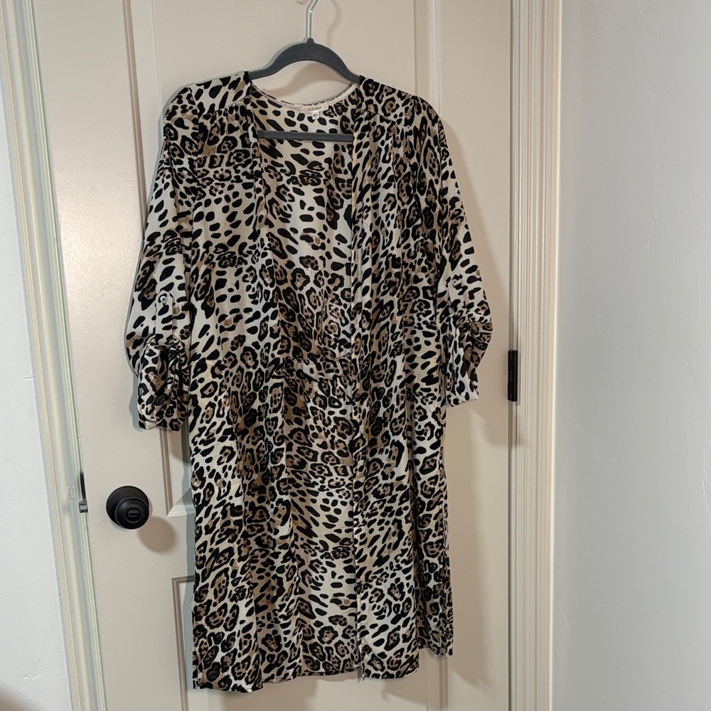 Leopard Print Duster